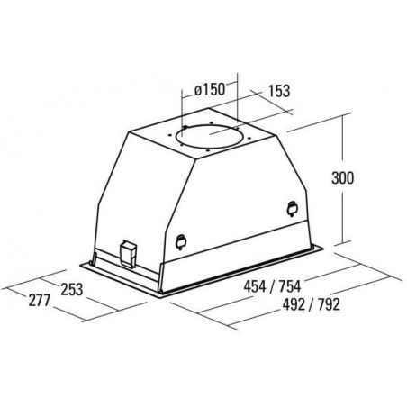 Odsavač par Cata GC DUAL 45 Černé sklo Odsavač par Cata GC DUAL 45 Černé sklo