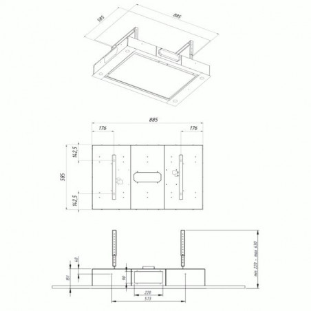 Odsavač par Cata Empire VIP SD 805090, dálkové ovládání