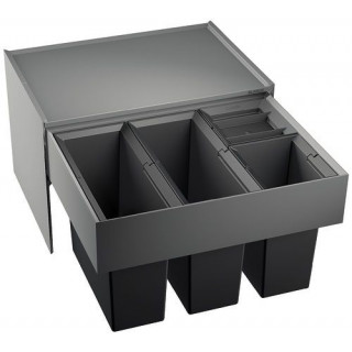 Odpadkový koš Blanco Select 60/4, 2x 15 l + 2x 6 l