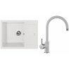 Set Sinks (dřez Amanda 650 Milk 28 + baterie Vitalia Milk 28)