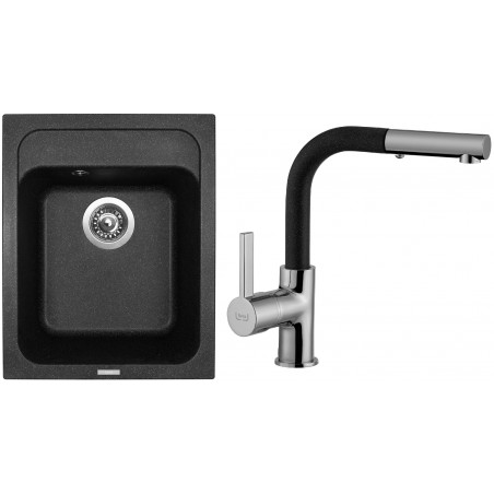 Set Sinks (dřez Classic 400 Granblack 30 + baterie Enigma S Granblack 30)