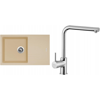 Set Sinks G4650 (dřez Linea 780 Sahara 50 + baterie Elka Chrom - lesklý)