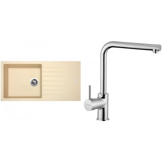 Set Sinks (dřez Perfecto 1000 Sahara 50 + baterie Elka Chrom - lesklý)