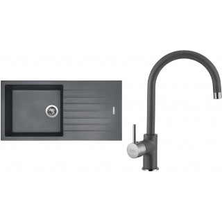 Set Sinks G15172 (dřez Perfecto 1000 Titanium 72 + baterie Vitalia Titanium 72)