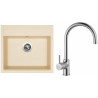 Set Sinks (dřez Solo 560 Sahara 50 + baterie Vitalia Chrom)