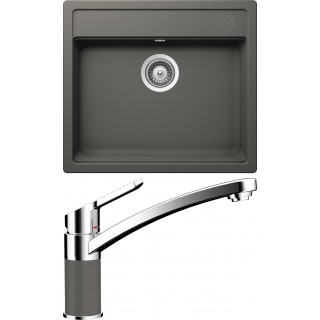 Set Schock S10-3 (dřez Mono N-100 Silverstone + baterie SC-90 Silverstone)