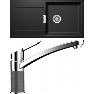 Set Schock S9-3 (dřez Mono D-100L Stone + baterie SC-90 Stone)