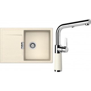 Set Schock S6-11 (dřez Mono D-100 Magnolia + baterie SC-540.120 Magnolia)