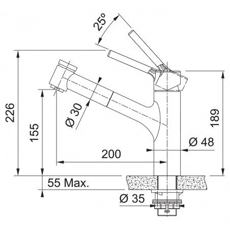Kuchyňská baterie Franke FC 6386.501 TAROS NEO Celonerez