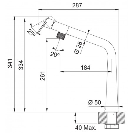 Kuchyňská baterie Franke FG 5185.901 ICON Matná černá