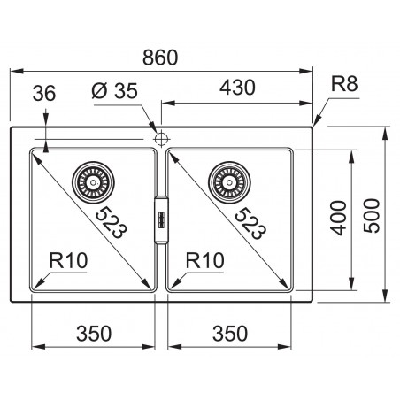 Kuchyňský dřez Franke Sirius S2D 620-86 Šedá