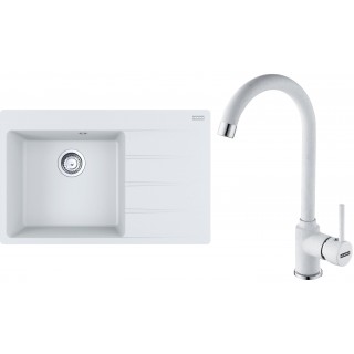 Set Franke G234 (dřez CNG 611-78 TL/2 Bílá-led + baterie FP 9000.094 Bílá-led)