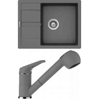 Set Schock S17-2 (dřez Manhattan D-100 Croma + baterie Cosmo.120 Croma)