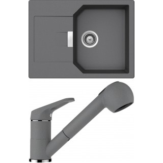 Set Schock S16-2 (dřez Manhattan D-100S Croma + baterie Cosmo.120 Croma)