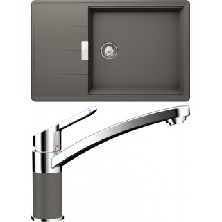 Set Schock S14-3 (dřez Tia D-100LS Silverstone + baterie SC-90 Silverstone)