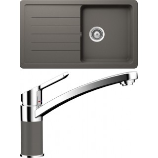 Set Schock S2-3 (dřez Toledo D-100 Silverstone + baterie SC-90 Silverstone)