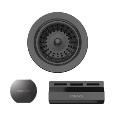 Části dřezu v provedení Gunmetal, Schock 629385GUM Části dřezu v provedení Gunmetal, Schock 629385GUM