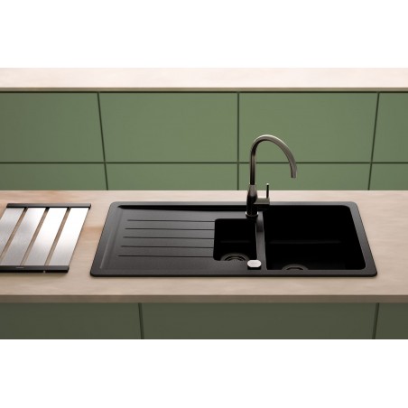 Části dřezu v provedení Gunmetal, Schock 629385GUM Části dřezu v provedení Gunmetal, Schock 629385GUM