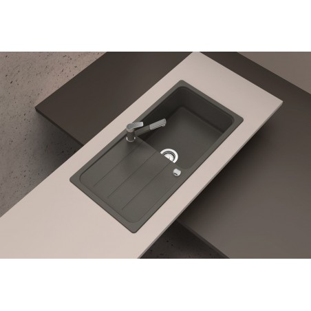 Kuchyňský dřez Schock Formhaus D-100L Nero, horní montáž