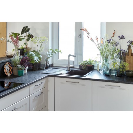 Kuchyňský dřez Schock Formhaus D-100S Onyx, horní montáž