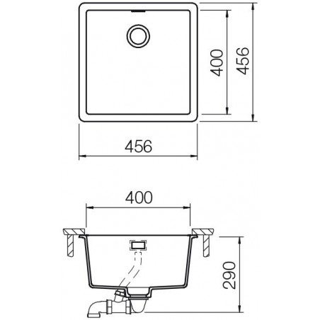 Kuchyňský dřez Schock Greenwich N-100 Bronze, spodní montáž
