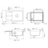 Kuchyňský dřez Schock Manhattan D-100LS Asphalt, spodní montáž