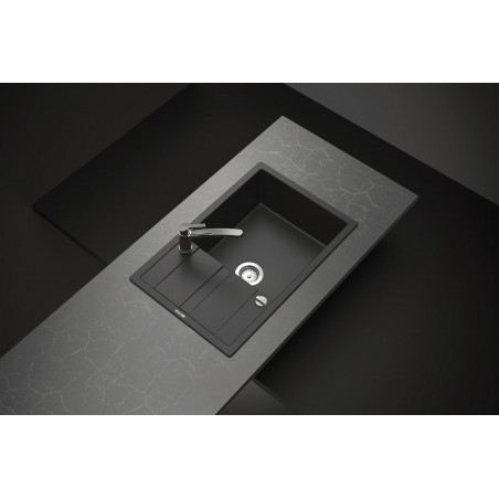 Kuchyňský dřez Schock Manhattan D-100LS Onyx, horní montáž