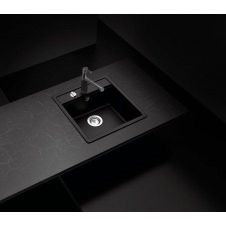 Kuchyňský dřez Schock Nemo N-100S Nero, horní montáž