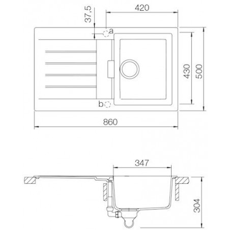 Kuchyňský dřez Schock Signus D-100 Puro, horní montáž