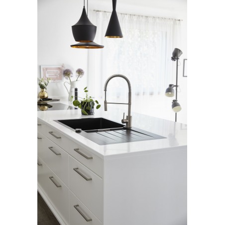 Kuchyňský dřez Schock Signus D-100L Silverstone, horní montáž