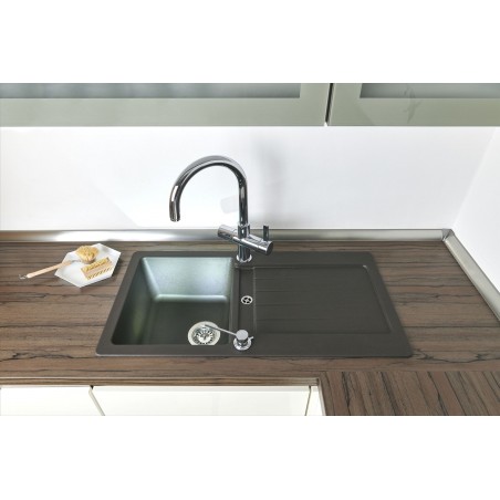 Kuchyňský dřez Schock Typos D-100S Nero, spodní montáž