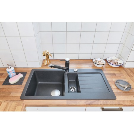 Kuchyňský dřez Schock Typos D-150S Onyx, horní montáž