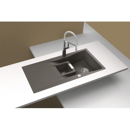 Kuchyňský dřez Schock Waterfall D-150 Bronze, spodní montáž