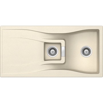 Kuchyňský dřez Schock Waterfall D-150 Magnolia, horní montáž