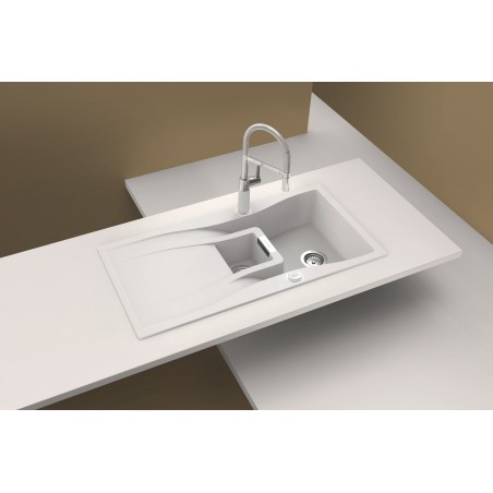 Kuchyňský dřez Schock Waterfall D-150 Magnolia, horní montáž