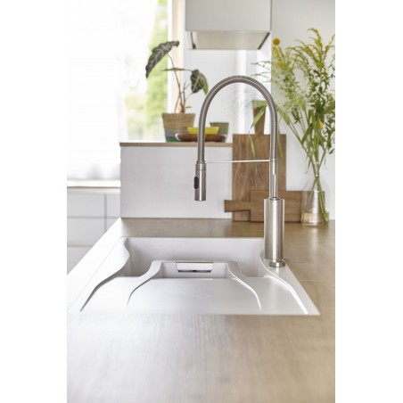 Kuchyňský dřez Schock Waterfall D-150 Magnolia, horní montáž