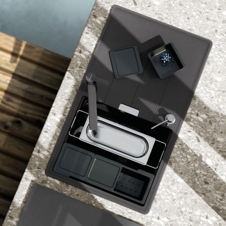 Kuchyňský dřez Schock Tia D-100 Puro + sada misek, spodní montáž