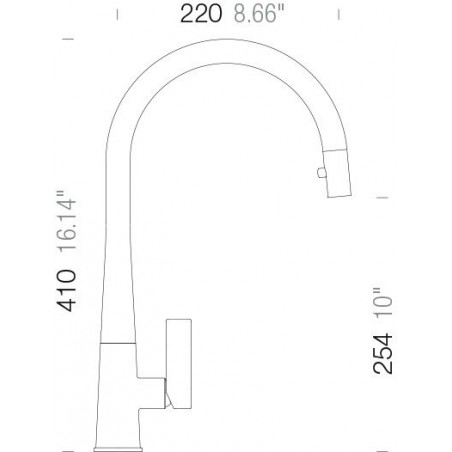 Kuchyňská baterie Schock Gota.120 Černá