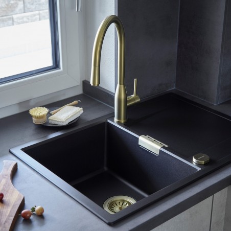 Kuchyňská baterie Schock Kavus.120 Gunmetal