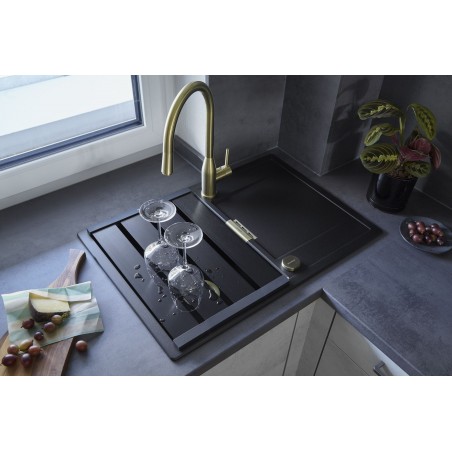 Kuchyňská baterie Schock Kavus.120 Gunmetal