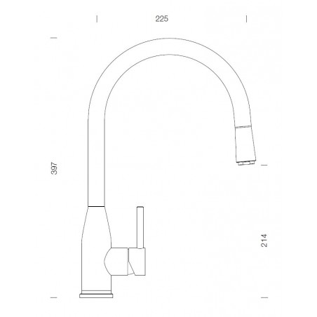 Kuchyňská baterie Schock Kavus.120 White Gold