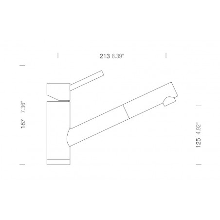 Kuchyňská baterie Schock Altos S.120 Nerez