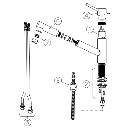 Kuchyňská baterie Schock Altos S.120 Puro