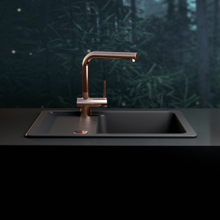 Kuchyňská baterie Schock Laios.120 Gunmetal