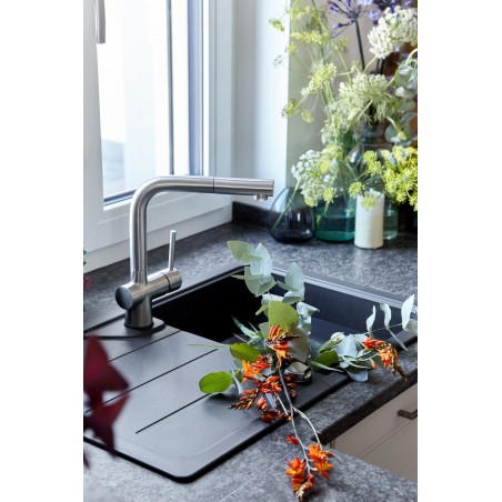 Kuchyňská baterie Schock Laios.120 Gunmetal