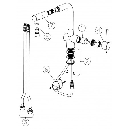 Kuchyňská baterie Schock Laios.120 Magma