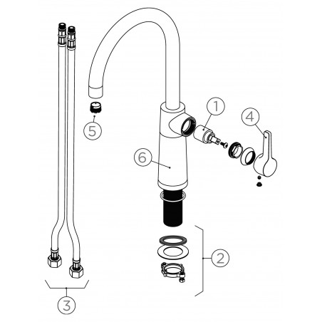 Kuchyňská baterie Schock SC-520 Magnolia