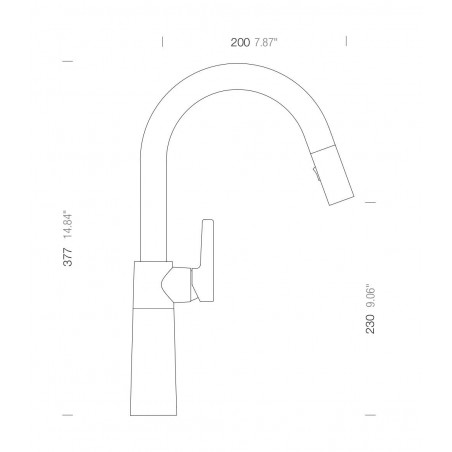 Kuchyňská baterie Schock SC-520.120 Nero