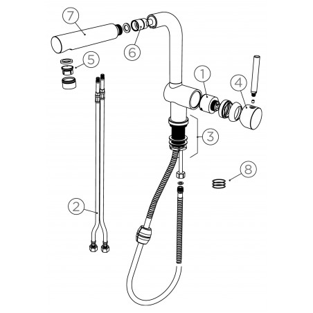 Kuchyňská baterie Schock Piega.120 Magma