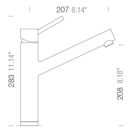 Kuchyňská baterie Schock Altos Nerez